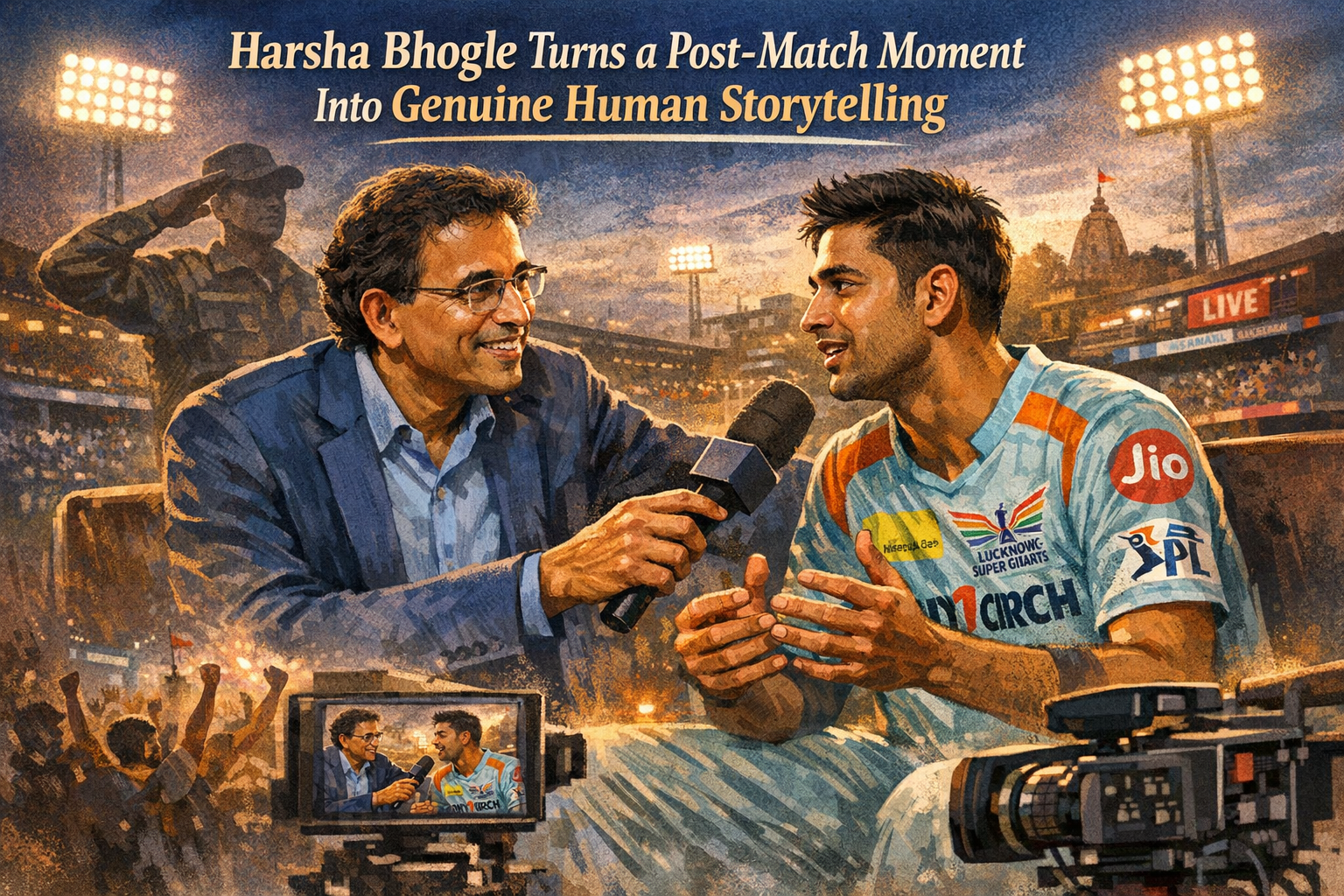 Harsha Bhogle Turns a Post-Match Moment Into Genuine Human Storytelling