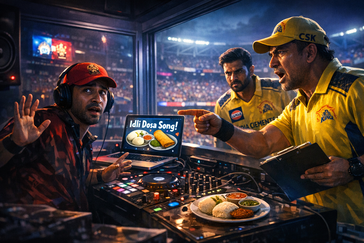 CSK Files Complaint Against Chinnaswamy DJ Over Repeated Idli Dosa Songs