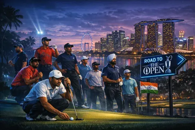 Eleven Indian Golfers Lead Strong Field at Singapore Open with Open Championship Pathway